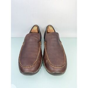 Merrell Loafers Men's 9 Throttle Moc Mid Brown Leather Casual Comfort J73279